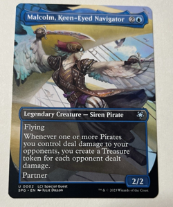 Malcolm, Keen-Eyed Navigator (Borderless) - Special Guests (SPG) (Near Mint) - Image 1