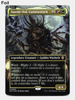 Auntie Ool, Cursewretch (Borderless) - FOIL - [Commander: Lorwyn Eclipsed] MTG - Image 1