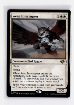 Aven Interrupter Outlaws of Thunder Junction NM Near Mint - Image 1