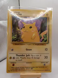 Pokemon Jumbo Card - Pikachu 58/102 (Base Set)(JUMBO CARD) - Image 1