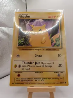 Pokemon Jumbo Card - Pikachu 58/102 (Base Set)(JUMBO CARD) - Image 2