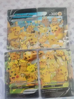 Pikachu V Union (Full Set)- Pokemon Celebrations SWSH139/140/141/142 - Ungraded - Image 1