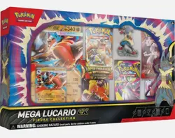 Pokemon TCG Mega Lucario ex Premium Figure Collection Box Factory Sealed - Image 4