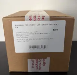 Pokemon Lost Origin 3 Pack Blister 24ct CASE Factory Sealed 72 Total Boosters - Image 1