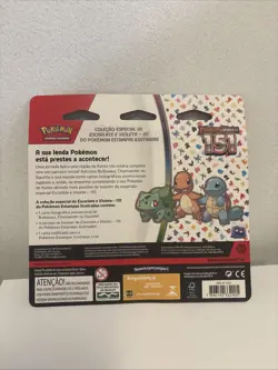 PORTUGUESE *Set of 3* Pokemon Scarlet & Violet 151 Blister Booster Packs Sealed - Image 2