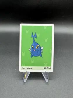 Heracross - Hercules #214 Pookiemoot Series 2 Custom Fan Art Pokemon - Image 1
