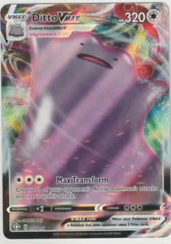 2021 Pokemon Shining Fates Ditto VMAX #51/72 Full Art Holo NMMT - Image 1