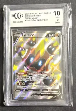 Pokemon TCG Falinks V Shining Fates SV115/SV122 Holo Shiny Holo Rare BCCG 10 - Image 1