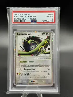 PSA 8 - Rayquaza EX - 039 - Nintendo Black Star Promo 2006 - Pokemon TCG Swirl! - Image 1
