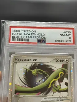 PSA 8 - Rayquaza EX - 039 - Nintendo Black Star Promo 2006 - Pokemon TCG Swirl! - Image 2