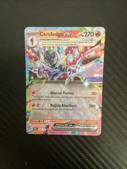 CERULEDGE EX 036/191 SURGING SPARKS POKEMON (DOUBLE RARE, NM) - Image 1
