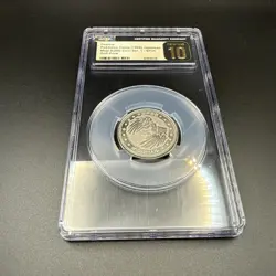 Farrow Pokemon Coin 1998 Japanese Meiji Battle Coin SP55 CGCPristine10 - Image 3