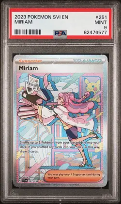 2023 POKEMON SVI EN-SCARLET & VIOLET SPECIAL ILLUSTRATION RARE MIRIAM 251 PSA 9 - Image 1