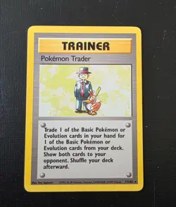 Pokemon Trainer Pokemon Trader 77/102 Base Set Vintage WOTC Rare - Image 2
