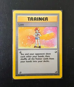 Pokemon Trainer Lass 75/102 Base Set Vintage WOTC Rare - Image 1