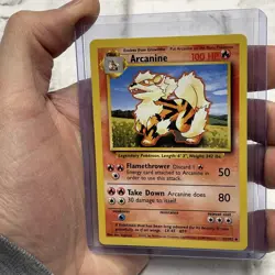 Pokemon TCG Arcanine Base Set 23/102 Regular Near Mint NM Pokemon Vintage Vtg - Image 1