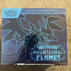 Pokemon TCG Mega Evolution Phantasmal Flames Elite Trainer Box ETB NEW/Sealed - Image 1