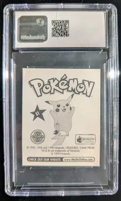 Pokemon Pikachu #S1 Merlin Sticker Series 1 Topps Holo - CGC MINT+ 9.5 - Image 2