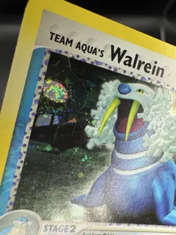 Pokemon TCG Team Aqua's Walrein Holo EX Team Magma VS Aqua 6/95 MP *SWIRL* - Image 3