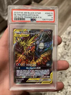 Pokemon TCG Moltres Zapdos Articuno GX SM210 Promo PSA 9 NEW CERT 🔥 - Image 1