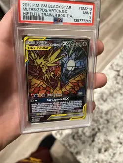 Pokemon TCG Moltres Zapdos Articuno GX SM210 Promo PSA 9 NEW CERT 🔥 - Image 4