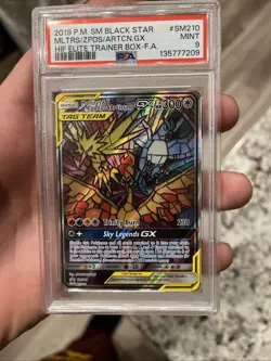 Pokemon TCG Moltres Zapdos Articuno GX SM210 Promo PSA 9 NEW CERT 🔥 - Image 5