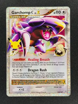 Garchomp C lv X 145 Pokemon Celebrations Classic 2009 NM 🔥🔥🔥 - Image 1