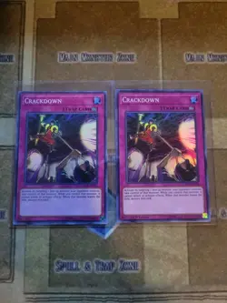 YUGIOH 2X CRACKDOWN DANE-EN078 SUPER 1ST/UNLIMITED ED NM - Image 1