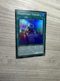 Nightmare Throne LEDE-AE061 Super Rare 1st Edition NM YuGiOh - Image 2