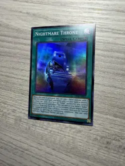 Nightmare Throne LEDE-AE061 Super Rare 1st Edition NM YuGiOh - Image 3
