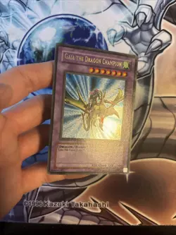 (ACL) *Misprint* Gaia the Dragon Champion LOB-125 Secret Rare Ultra Rare Name LP - Image 3