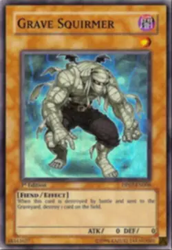 [SUPER RARE] YuGiOh - Grave Squirmer - DP07-EN008 NM 1st Ed - Image 1