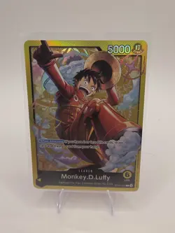 One Piece - ST29 Monkey.D.Luffy 001 Leader Gold Foil Promo - Image 1