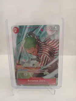 One Piece TCG English OP14-015 Roronoa Zoro Rare Alt Art Parallel - Image 1