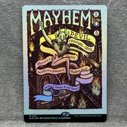 MTG Mayhem Devil Secret Lair SLD #1715 Rainbow Foil NM Magic Card - Image 1