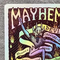 MTG Mayhem Devil Secret Lair SLD #1715 Rainbow Foil NM Magic Card - Image 2