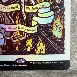 MTG Mayhem Devil Secret Lair SLD #1715 Rainbow Foil NM Magic Card - Image 5