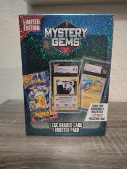 Pokemon TCG Limited Edition Mystery Gems CGC Graded Card And Booster Pack - Image 1