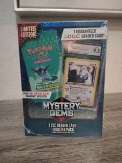 Pokemon TCG Limited Edition Mystery Gems CGC Graded Card And Booster Pack - Image 2