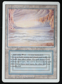 Underground Sea Dual Land Revised MTG Card Reserved List Magic the Gathering - Image 2