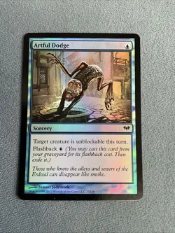 MTG Artful Dodge - Dark Ascension FOIL NM MAGIC CARD - Image 1