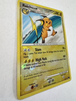 Pokemon Card Raichu 3/17 Cracked Ice Reverse Holo - LP - Image 2