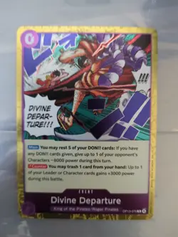 Divine Departure OP13-076 Foil Rare Carrying On His Will One Piece Card Game - Image 1