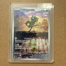 Pokemon TCG Teal Mask Ogerpon 123 Scarlet & Violet Promo Card Holo NM Condition - Image 1