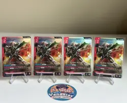 Buster Gundam GD01-046 LR Full Playset x4 Gundam Card Game - Image 1