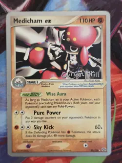 MEDICHAM EX 95/106 Emerald 2005 World Championships Pokemon Card - Image 1