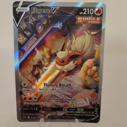 Flareon V SWSH179 | Pokemon Card | Alt Full Art Holo Black Star Promo NM - Image 1