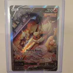 Flareon V SWSH179 | Pokemon Card | Alt Full Art Holo Black Star Promo NM - Image 3