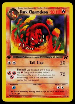 Pokemon Card Dark Charmeleon 32/82 1st Edition Team Rocket - Image 1