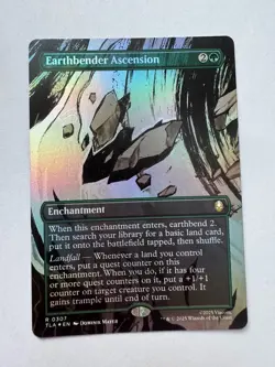 Magic mtg Earthbender Ascension (307) Avatar: The Last Airbender Foil - Image 1